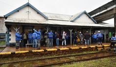 Foto de la galería: Con la llegada de la primera formación se reactivó el servicio de trenes de carga en Misiones