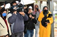 Foto de la galería: Con la llegada de la primera formación se reactivó el servicio de trenes de carga en Misiones