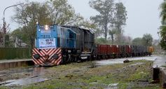Foto de la galería: Con la llegada de la primera formación se reactivó el servicio de trenes de carga en Misiones