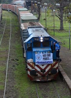 Foto de la galería: Partió de Garupá el tren de cargas con casi mil toneladas de producción misionera