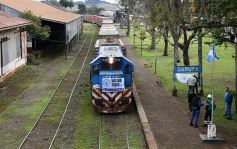 Foto de la galería: Partió de Garupá el tren de cargas con casi mil toneladas de producción misionera