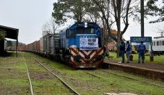 Foto de la galería: Partió de Garupá el tren de cargas con casi mil toneladas de producción misionera