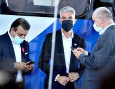 Foto de la galería: Herrera Ahuad, Meoni y Massa supervisaron los detalles para la vuelta del Tren Metropolitano