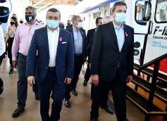 Foto de la galería: Herrera Ahuad, Meoni y Massa supervisaron los detalles para la vuelta del Tren Metropolitano