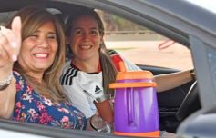 Foto de la galería: Hinchas de River recordaron la victoria ante Boca en Madrid con una caravana en Posadas