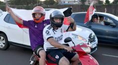 Foto de la galería: Hinchas de River recordaron la victoria ante Boca en Madrid con una caravana en Posadas