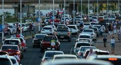 Foto de la galería: Hinchas de River recordaron la victoria ante Boca en Madrid con una caravana en Posadas