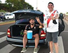 Foto de la galería: Hinchas de River recordaron la victoria ante Boca en Madrid con una caravana en Posadas