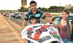 Foto de la galería: Hinchas de River recordaron la victoria ante Boca en Madrid con una caravana en Posadas
