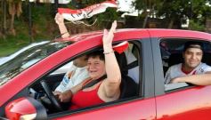 Foto de la galería: Hinchas de River recordaron la victoria ante Boca en Madrid con una caravana en Posadas