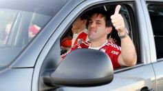 Foto de la galería: Hinchas de River recordaron la victoria ante Boca en Madrid con una caravana en Posadas