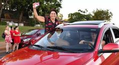 Foto de la galería: Hinchas de River recordaron la victoria ante Boca en Madrid con una caravana en Posadas