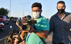 Foto de la galería: Hinchas de River recordaron la victoria ante Boca en Madrid con una caravana en Posadas