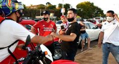 Foto de la galería: Hinchas de River recordaron la victoria ante Boca en Madrid con una caravana en Posadas