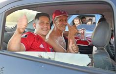 Foto de la galería: Hinchas de River recordaron la victoria ante Boca en Madrid con una caravana en Posadas