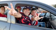 Foto de la galería: Hinchas de River recordaron la victoria ante Boca en Madrid con una caravana en Posadas