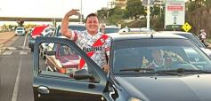 Foto de la galería: Hinchas de River recordaron la victoria ante Boca en Madrid con una caravana en Posadas