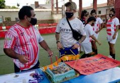Foto de la galería: Yamila Rodríguez fue reconocida por el club Huracán
