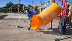 Foto de la galería: Avances en las obras de nuevos espacios recreativos a cargo de la EBY