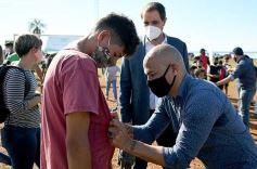 Foto de la galería: Clemente Rodríguez participó de la clínica de fútbol presentada por la EBY