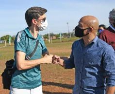Foto de la galería: Clemente Rodríguez participó de la clínica de fútbol presentada por la EBY