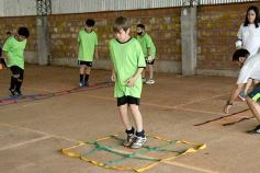Foto de la galería: Clemente Rodríguez y Rolfi Montenegro presentes en la Clínica de Fútbol de la EBY en Posadas