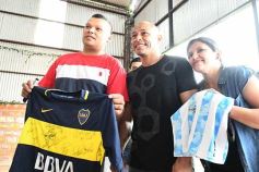 Foto de la galería: Clemente Rodríguez y Rolfi Montenegro presentes en la Clínica de Fútbol de la EBY en Posadas