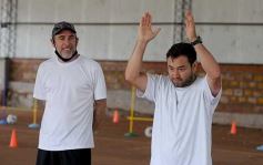 Foto de la galería: Clemente Rodríguez y Rolfi Montenegro presentes en la Clínica de Fútbol de la EBY en Posadas
