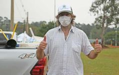 Foto de la galería: Clemente Rodríguez y Rolfi Montenegro presentes en la Clínica de Fútbol de la EBY en Posadas