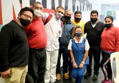 Foto de la galería: Oscar Herrera Ahuad junto a sindicalistas misioneros en el debate por la reforma laboral