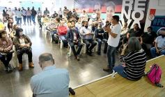 Foto de la galería: Oscar Herrera Ahuad junto a sindicalistas misioneros en el debate por la reforma laboral