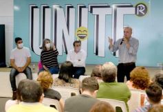 Foto de la galería: Oscar Herrera Ahuad junto a sindicalistas misioneros en el debate por la reforma laboral