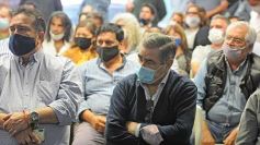 Foto de la galería: Oscar Herrera Ahuad junto a sindicalistas misioneros en el debate por la reforma laboral