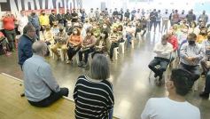 Foto de la galería: Oscar Herrera Ahuad junto a sindicalistas misioneros en el debate por la reforma laboral