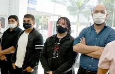 Foto de la galería: Oscar Herrera Ahuad junto a sindicalistas misioneros en el debate por la reforma laboral