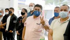 Foto de la galería: Oscar Herrera Ahuad junto a sindicalistas misioneros en el debate por la reforma laboral