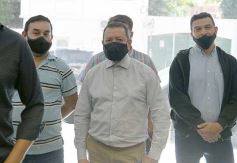 Foto de la galería: Oscar Herrera Ahuad junto a sindicalistas misioneros en el debate por la reforma laboral