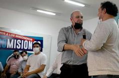 Foto de la galería: Oscar Herrera Ahuad junto a sindicalistas misioneros en el debate por la reforma laboral