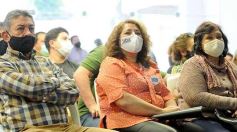 Foto de la galería: Oscar Herrera Ahuad junto a sindicalistas misioneros en el debate por la reforma laboral