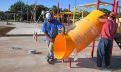 Sixto Fotografías. Sociedad. Yacyretá  EBY - Avances en las obras de nuevos espacios recreativos a cargo de la EBY