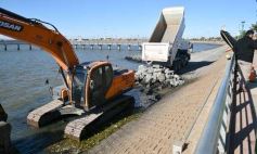 Foto de la galería: Costanera de Posadas: Yacyretá inició la etapa final del pedraplén para el nuevo circuito costero