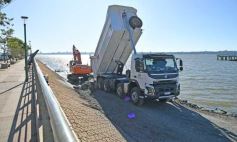 Foto de la galería: Costanera de Posadas: Yacyretá inició la etapa final del pedraplén para el nuevo circuito costero