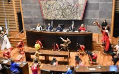 Foto de la galería: Con participación internacional: la Legislatura abrió un nuevo Parlamento Estudiantil Misionero