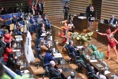 Foto de la galería: Con participación internacional: la Legislatura abrió un nuevo Parlamento Estudiantil Misionero