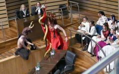 Foto de la galería: Con participación internacional: la Legislatura abrió un nuevo Parlamento Estudiantil Misionero