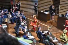 Foto de la galería: Con participación internacional: la Legislatura abrió un nuevo Parlamento Estudiantil Misionero