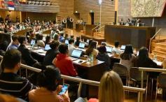 Foto de la galería: Parlamento Internacional: los jóvenes legisladores ocuparon sus bancas y sancionaron leyes