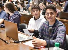 Foto de la galería: Parlamento Internacional: los jóvenes legisladores ocuparon sus bancas y sancionaron leyes
