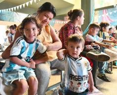 Foto de la galería: Sueño mundialista: el Hogar de Día de Posadas también se vistió de fiesta con la hinchada albiceleste