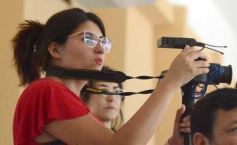 Foto de la galería: Con la ilusión de la Copa, la algarabia de la hinchada de chicos y grandes se hace sentir en cada partido albiceleste